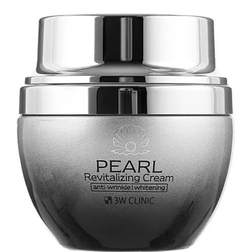Восстанавливающий крем для лица 3W Clinic Pearl Revitalizing Cream с экстрактом жемчуга, 50 г.