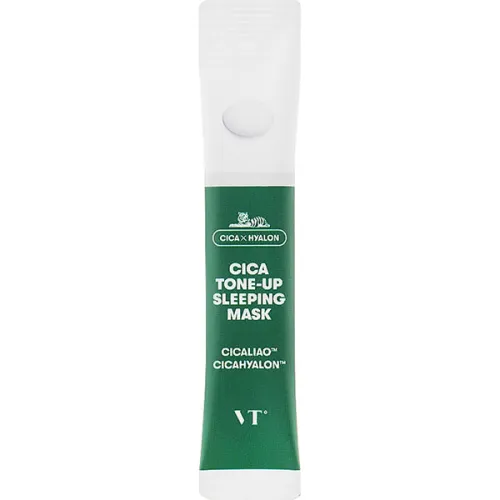 Нічна освітлювальна маска для обличчя VT Cosmetics Cica Tone-Up Sleeping Mask з екстрактом центели, 4 мл.