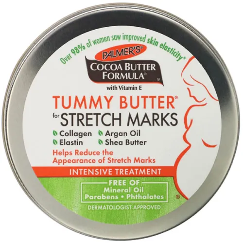 Тверда олія від розтяжок Palmer’s Cocoa Butter Formula Tummy Butter for Stretch Marks з олією какао, 15 г.
