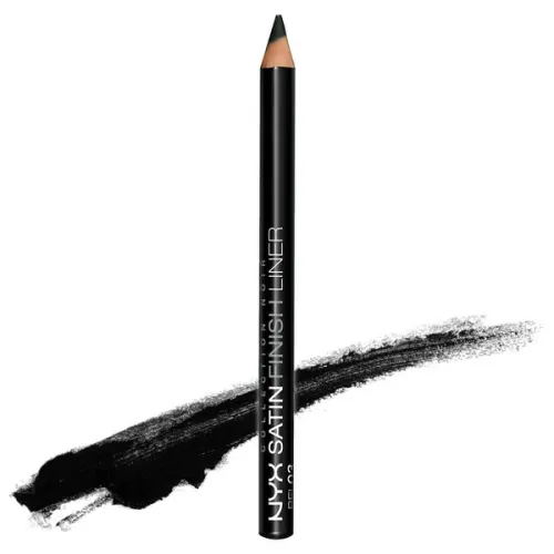 Черный сатиновый карандаш для глаз NYX Satin Finish Black Liner, 1.14 г.