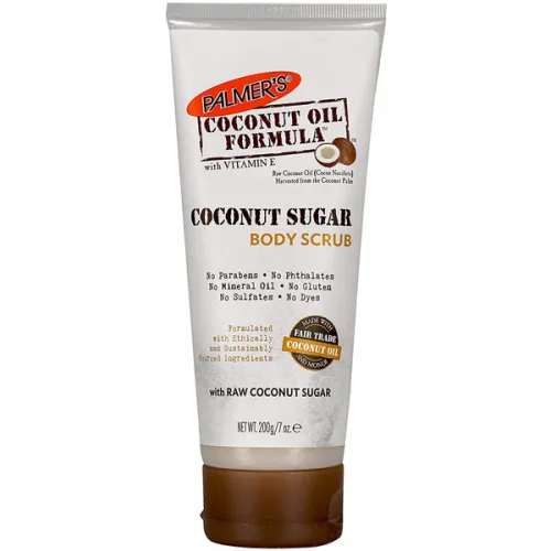 Сахарный скраб для тела Palmer’s Coconut Oil Formula Coconut Sugar Body Scrub с кокосовым маслом и витамином E, 200 мл.