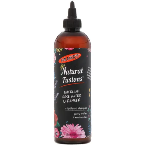 Шампунь для волосся Palmer’s Natural Fusions Micellar Rose Water Shampoo на основі міцелярної та трояндової води, 350 мл.