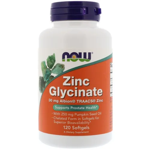 Гліцинат цинку Now Foods Zinc Glycinate 30 mg, 30 мг.