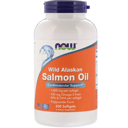 Олія дикого аляскинського лосося Now Foods Wild Alaskan Salmon Oil 2000 mg, 2000 мг.