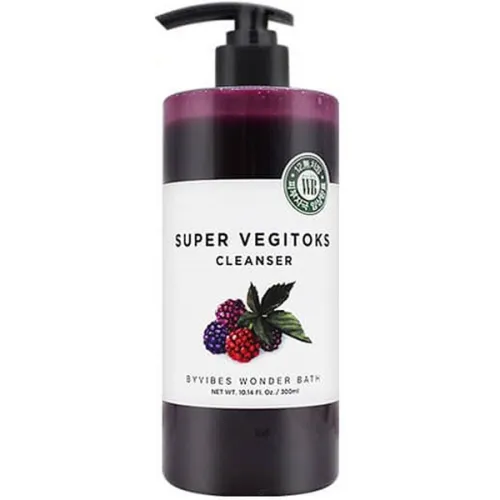 Детокс-гель для умывания экстрактом черноплодной рябины Wonder Bath Super Vegitoks Cleanser Purple, 30 мл.