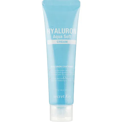 Крем для лица Secret Key Hyaluron Aqua Soft Cream с гиалуроновой кислотой, 150 мл.