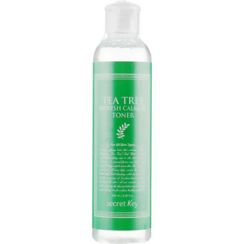 Заспокійливий тонер для обличчя Secret Key Tea Tree Refresh Calming Toner з екстрактом чайного дерева, 248 мл.