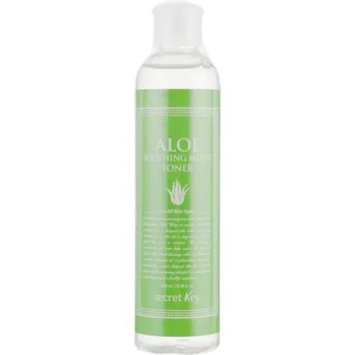 Зволожуючий тонер для обличчя Secret Key Aloe Soothing Moist Toner з екстрактом алое вера, 248 мл.