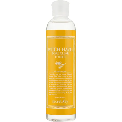 Протизапальний очищувальний тонер Secret Key Witch-Hazel Pore Clear Toner з екстрактом гамамелісу, 248 мл.