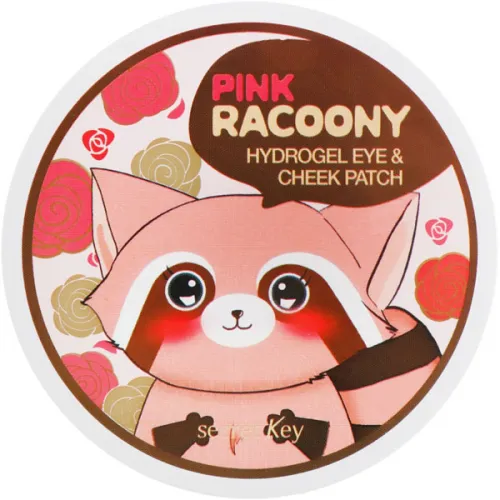 Гідрогелеві патчі для очей та скул Secret Key Pink Racoony Hydro-Gel Eye & Cheek Patch