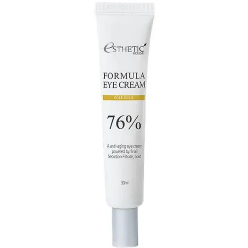 Живильний крем для шкіри навколо очей Esthetic House Formula Eye Cream Gold Snail 76% із муцином равлика та золотом, 30 мл.
