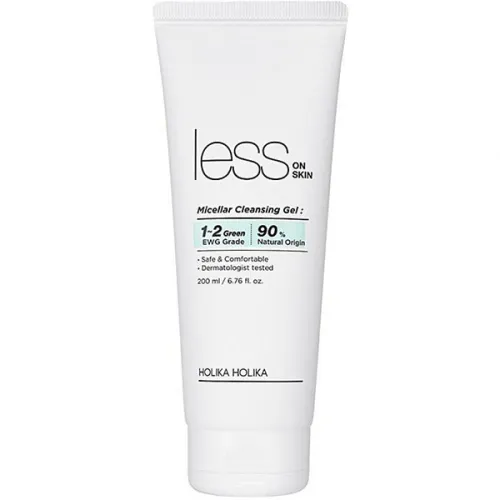 Міцелярний гель для обличчя Holika Holika Less On Skin Micellar Cleansing Gel, 200 мл.