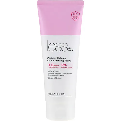 Успокаивающая пенка Holika Holika Less On Skin Redness Calming CICA Cleansing Foam с центелой для чувствительной кожи, 150