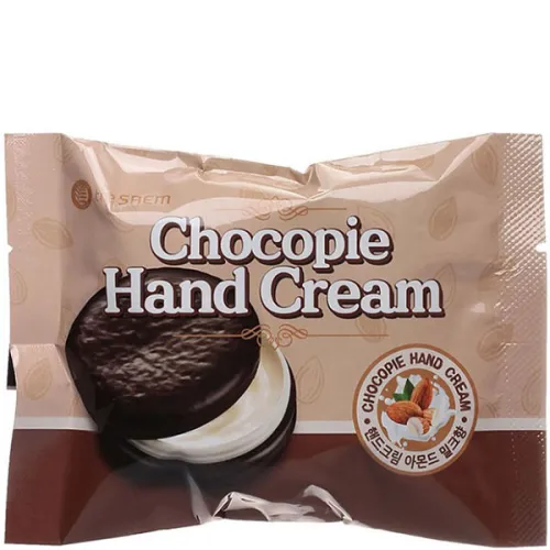 Крем для рук The Saem Chocopie Hand Cream Almond Milk с экстрактом миндального молочка, 35 мл.