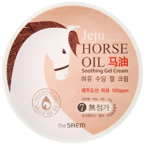 Крем-гель The Saem Horse Oil Soothing Gel Cream на основе конского жира, 300 мл.