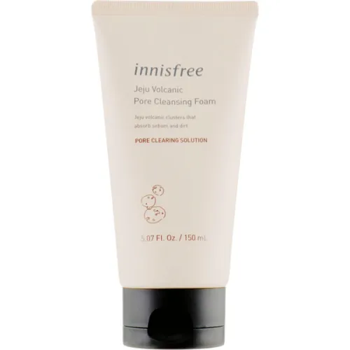 Пенка для умывания Innisfree Jeju Volcanic Pore Cleansing Foam на основе вулканической глины, 150 мл.