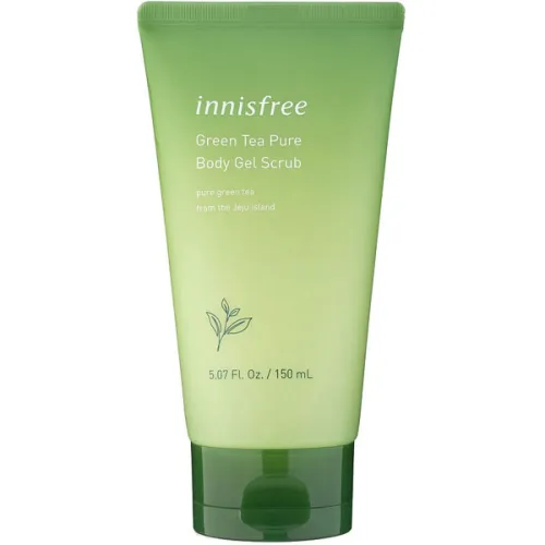 Гель-скраб для тела Innisfree Green Tea Pure Body Gel Scrub с экстрактом зеленого чая, 150 мл.