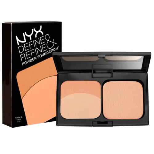 Подвійна пудра NYX Define & Refine Powder Foundation, 9.5 г.