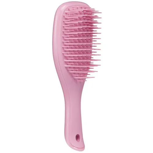 Универсальная мини расческа для волос Tangle Teezer Mini Baby The Wet Detangler Pink Sparkle с ручкой «розовая»
