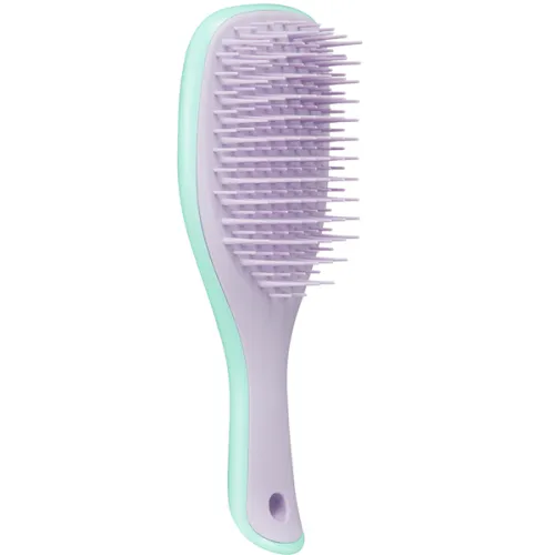 Универсальная мини расческа для волос Tangle Teezer Mini Baby The Wet Detangler Wisteria Leaf с ручкой «бирюзово-фиолетовая»