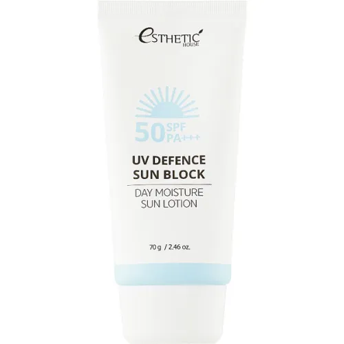Сонцезахисний лосьйон для обличчя та тіла Esthetic House UV Defence Sun Block Day Moisture Sun Lotion SPF50 PA+++, 70 г.