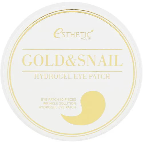 Гідрогелеві патчі для очей Esthetic House Gold & Snail Hydrogel Eye Patch із золотом та равликовим муцином