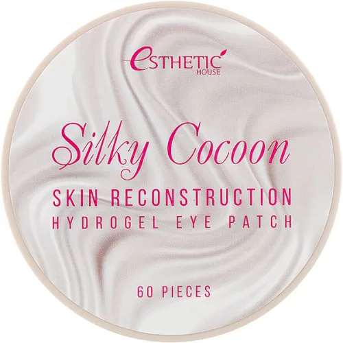 Гідрогелеві патчі для очей Esthetic House Silky Cocoon Hydrogel Eye Patch з протеїнами кокона шовкопряда