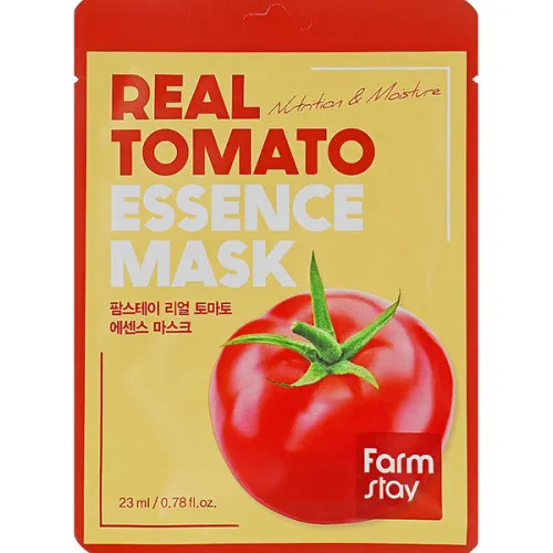 Тканинна маска для обличчя FarmStay Real Tomato Essence Mask з екстрактом томата, 23 мл.