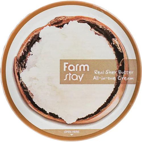 Універсальний живильний крем FarmStay Real Shea Butter All-in-One Cream з маслом ши, 300 мл.