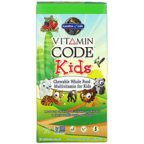 Мультивитаминный жевательный комплекс для детей от 4х лет Garden of Life Vitamin Code Kids Chewable Whole Food Multivitamin