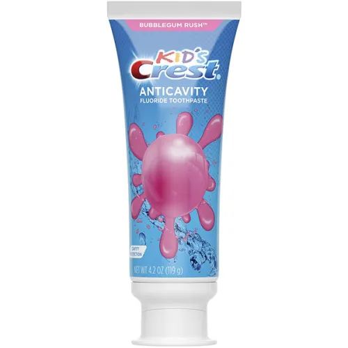 Зубная паста для детей Crest Kid’s Fluoride Bubblegum Rush Toothpaste со вкусом жвачки, 119 г.