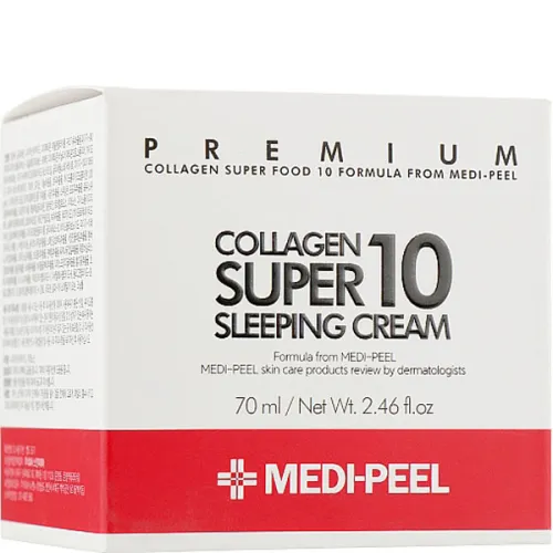 Омолаживающий ночной крем для лица Medi Peel Collagen Super 10 Sleeping Cream, 70 мл. - вид 2