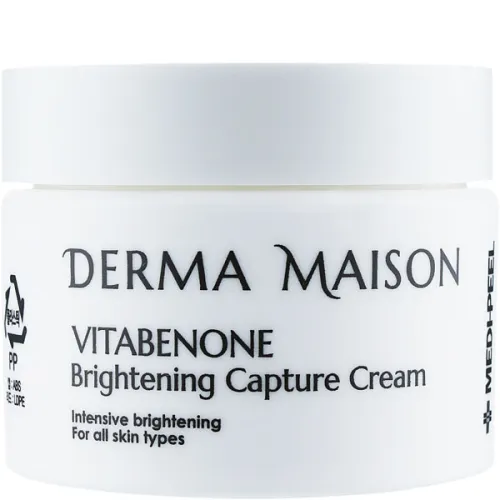 Вітамінний крем для обличчя вирівнюючий тон шкіри Medi Peel Derma Maison Vitabenone Brightening Capture Cream, 50 мл.