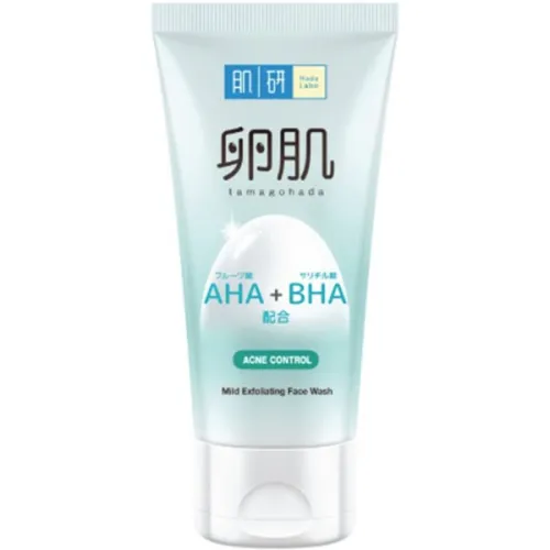 Пенка для умывания против акне Hada Labo AHA + BHA Acne Control Mild Exfolicating Face Wash, 130 г.