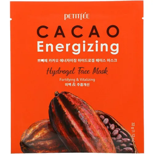 Гідрогелева тонізуюча маска для обличчя Petitfee Cacao Energizing Hydrogel Face Mask з екстрактом какао, 32 г.