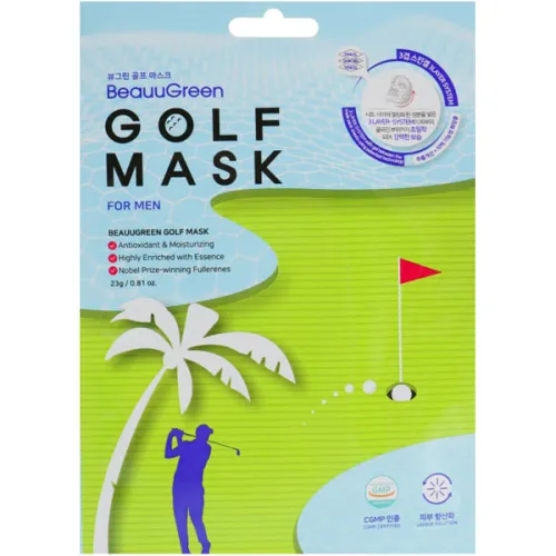 Заспокійлива тканинна маска для чоловіків Beauugreen Golf Mask for Men, 23 мл.