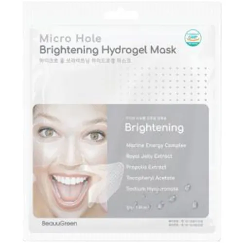Осветляющая гидрогелевая маска для лица Beauugreen Micro Hole Brightening Hydrogel Mask, 28 г.