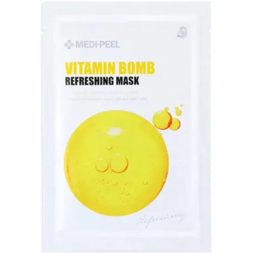 Тонизирующая тканевая маска для лица Medi Peel Vitamin Bomb Refreshing Mask с ниацинамидом, 25 мл.
