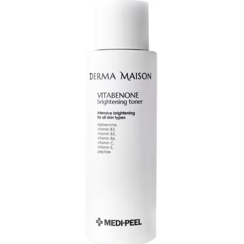 Антивіковий освітлюючий тонер для обличчя Medi Peel Derma Maison Vitabenone Brightening Toner з ідебеноном, 250 мл.