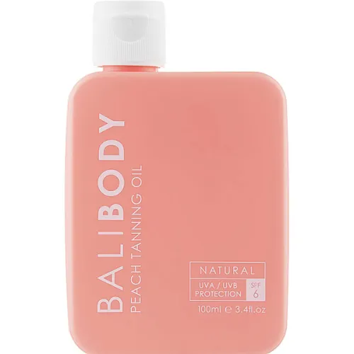 Масло для усиления загара Bali Body Peach Tanning Oil SPF6 с экстрактом персика, 100 мл.