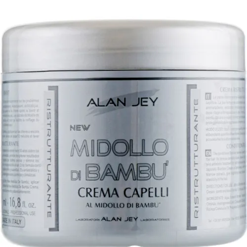 Крем-бальзам для волос Alan Jey Midollo di Bambu Crema с вытяжкой бамбука, 500 мл.