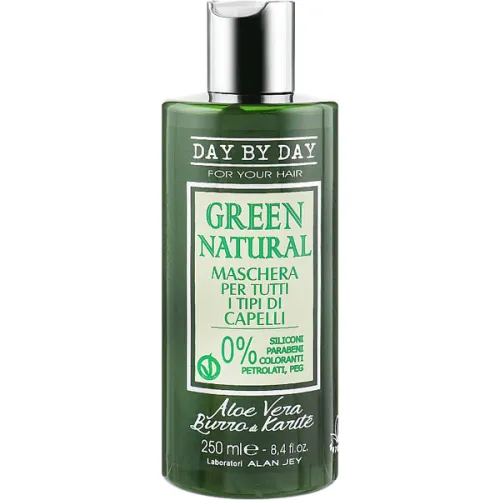 Маска для волосся Alan Jey Green Natural Hair Mask з алое вера та олією каріте, 250 мл.