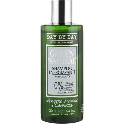 Энергетический шампунь против выпадения волос Alan Jey Green Natural Shampoo Energizzante, 250 мл.