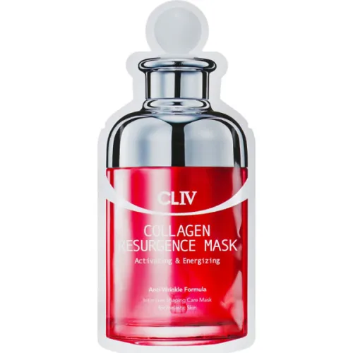 Відновлювальна тканинна ліфтинг-маска для обличчя CLIV Collagen Resurgence Mask з колагеном, 30 г.