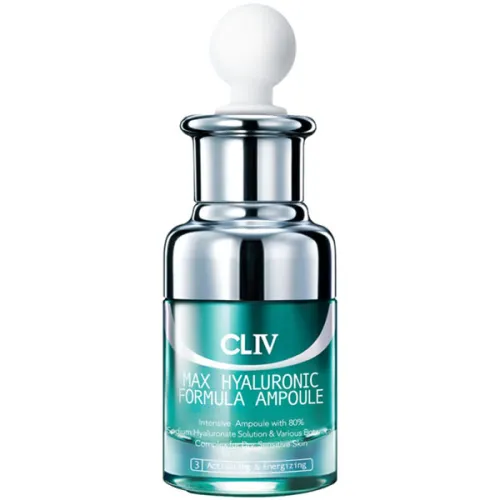 Концентрат CLIV Max Hyaluronic Formula Ampoule с гиалуроновой кислотой для увлажнения кожи лица, 30 мл.