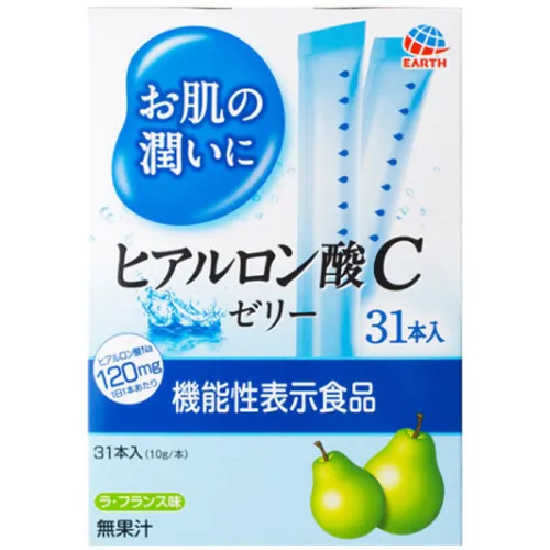 Питна гіалуронова кислота у формі желе Earth Hyaluronic Acid C Jelly зі смаком груші, 31 шт. х 10 г.