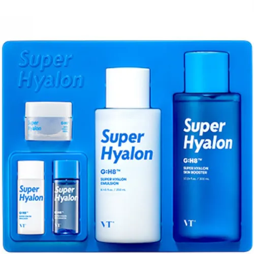 Інтенсивно зволожуючий набір для обличчя VT Cosmetics Super Hyalon Skin Care Set з гіалуроновою кислотою