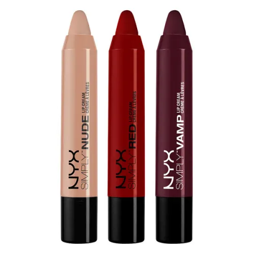 Набір олівців-помад для губ NYX Simply Lip Cream Set 4, 3 шт. х 3 г.