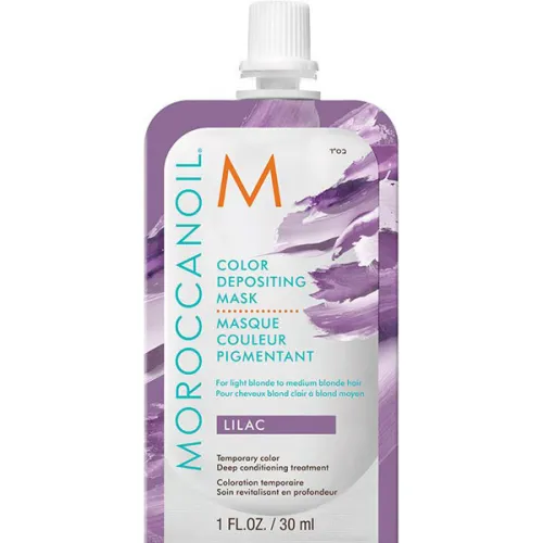 Оттеночная маска для волос «сирень» Moroccanoil Color Depositing Mask Lilac, 30 мл.