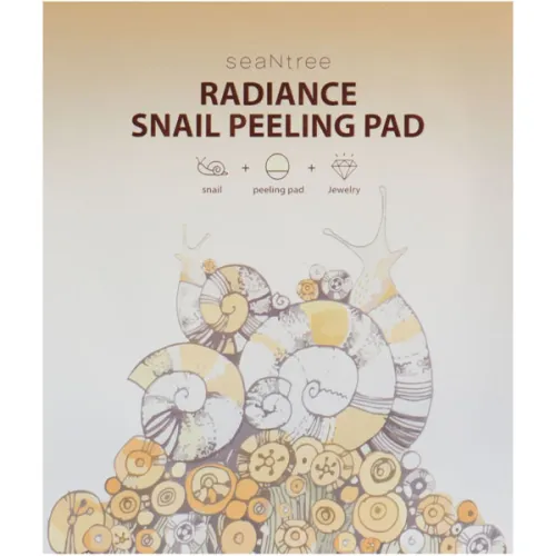 Пал для очищения и пилинга SeaNtree Radiance Snail Peeling Pad с улиточным фильтратом, 8 мл.